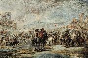 Francesco Simonini The Cavalry Charge oil painting reproduction